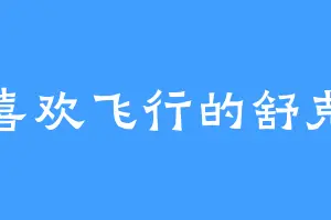 喜欢飞行的舒克