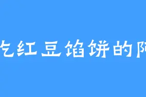 爱吃红豆馅饼的阿斗