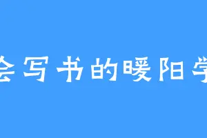 只会写书的暖阳学姐