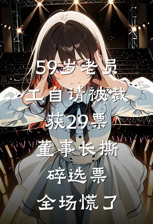 59岁老员工自请被裁获29票，董事长撕碎选票，全场慌了