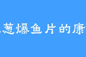 爱吃葱爆鱼片的康楼主
