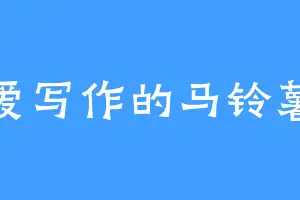 爱写作的马铃薯