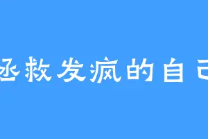 拯救发疯的自己