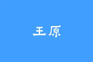 王原