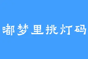嘟嘟梦里挑灯码字