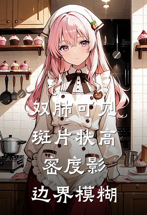 双肺可见斑片状高密度影,边界模糊