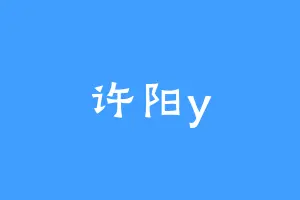 许阳y