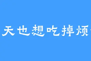 今天也想吃掉烦恼