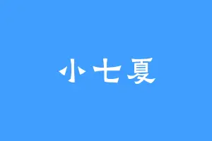 小七夏